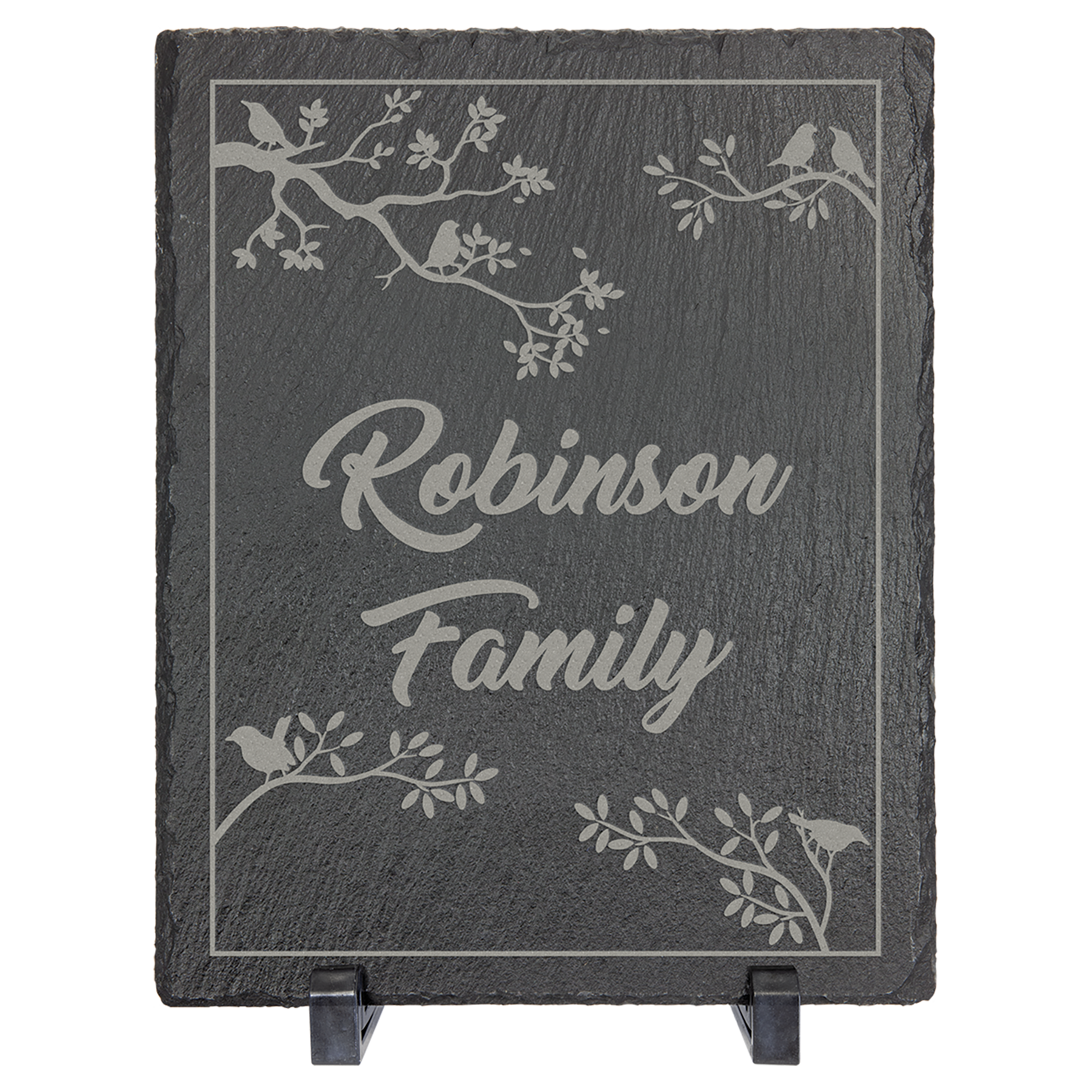 Rectangle Slate Decor with Plastic Feet - 10" x 8"