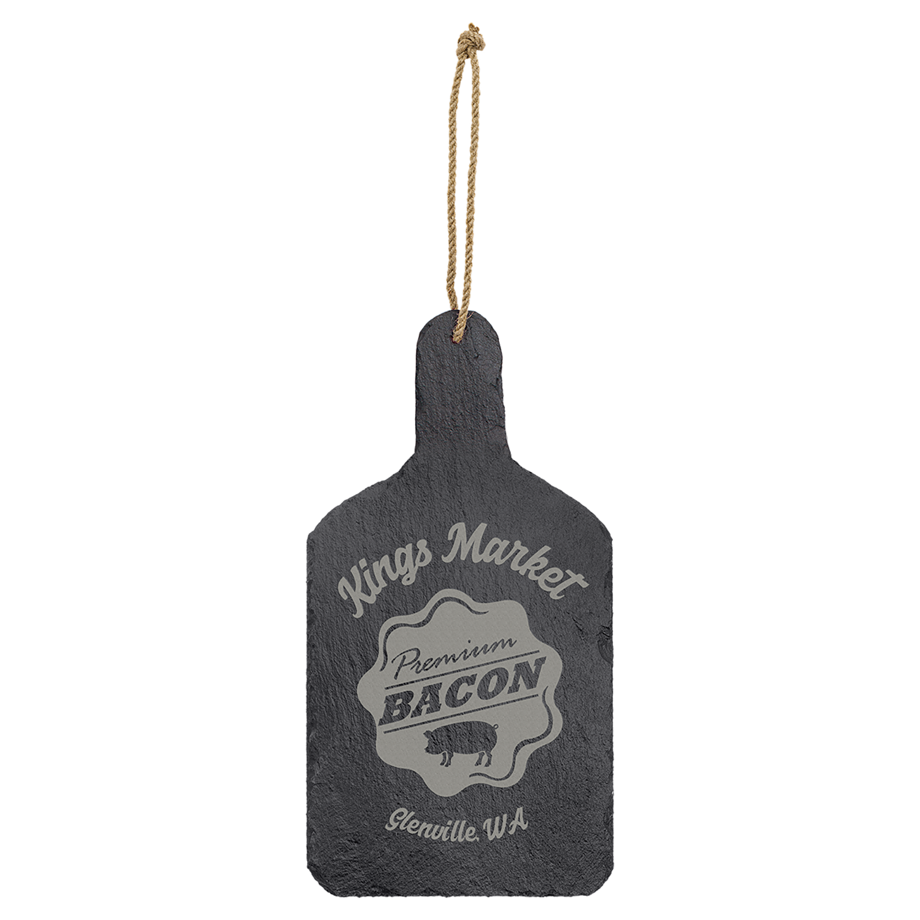 Rectangle Slate Cutting Board with Hanger String - 13 1/2" x 7"